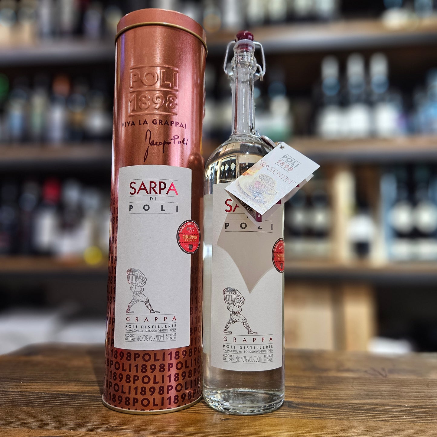 Grappa di Merlot e Cabernet "Sarpa di Poli" - Jacopo Poli 0.7l (Astucciato)