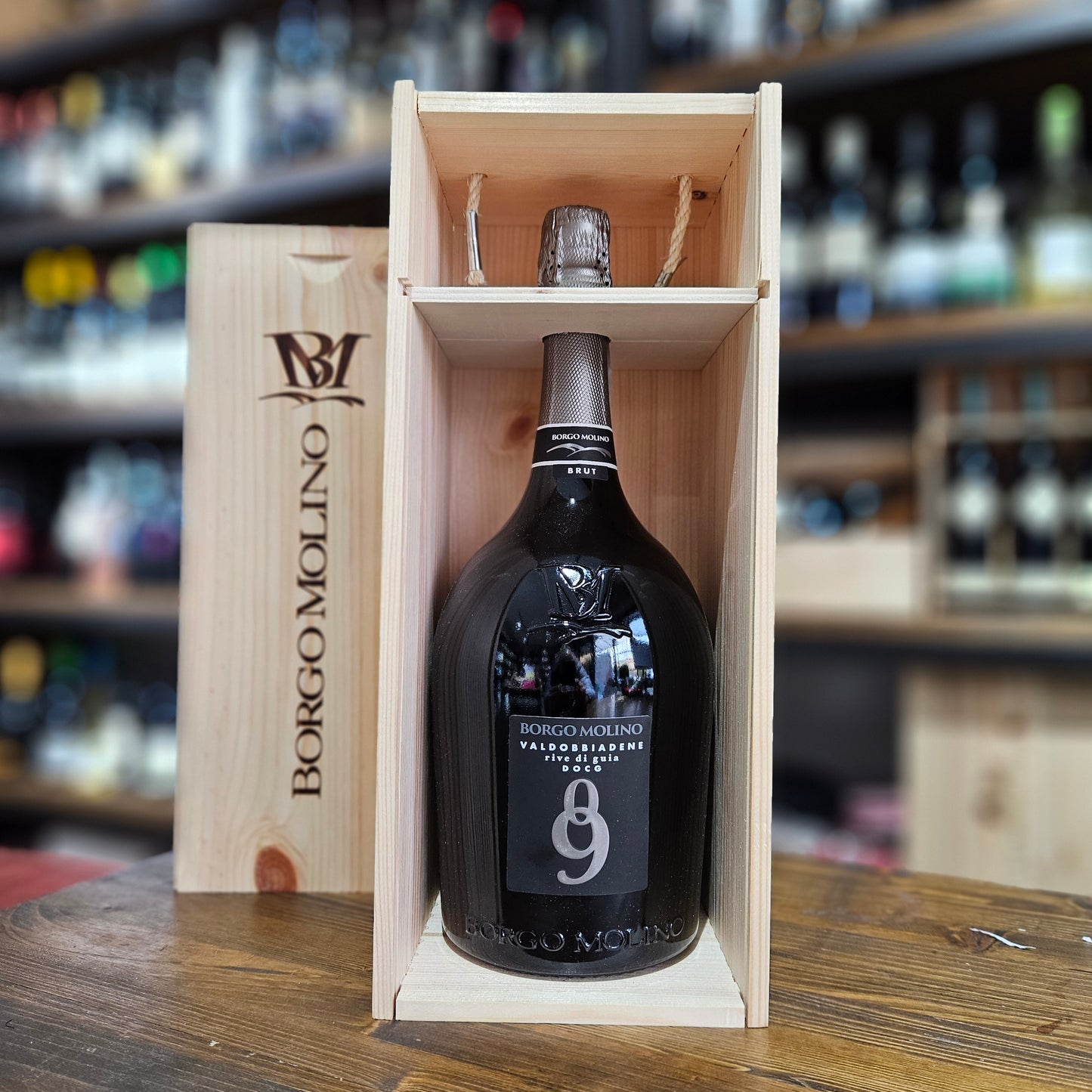Valdobbiadene Millesimato Brut "09" Rive di Guia DOCG BORGO MOLINO Magnum 1,5l (Cassetta di legno)